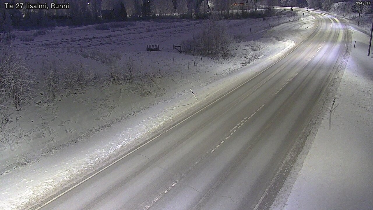 Weather Camera Image Väg 27 Idensalmi, Runni, Iisalmi, Pohjois-Savo