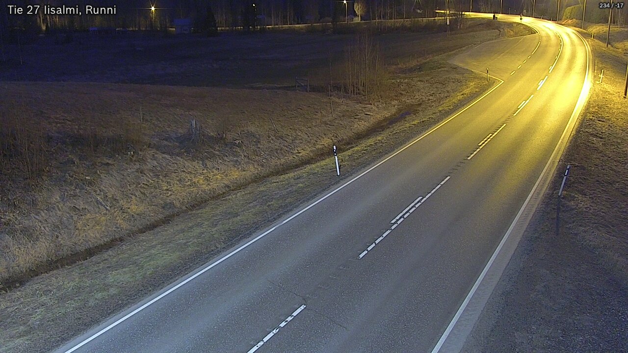 Weather Camera Image Road 27 Iisalmi, Runni, Iisalmi, Pohjois-Savo