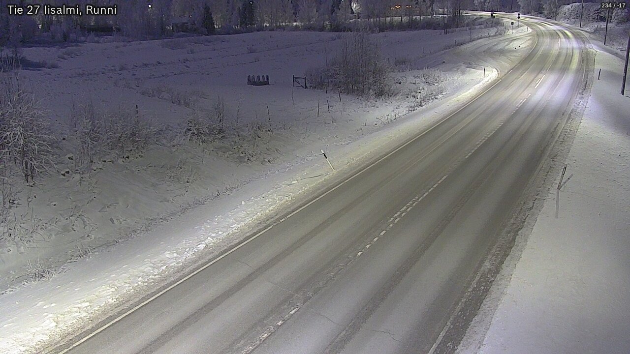 Weather Camera Image Road 27 Iisalmi, Runni, Iisalmi, Pohjois-Savo