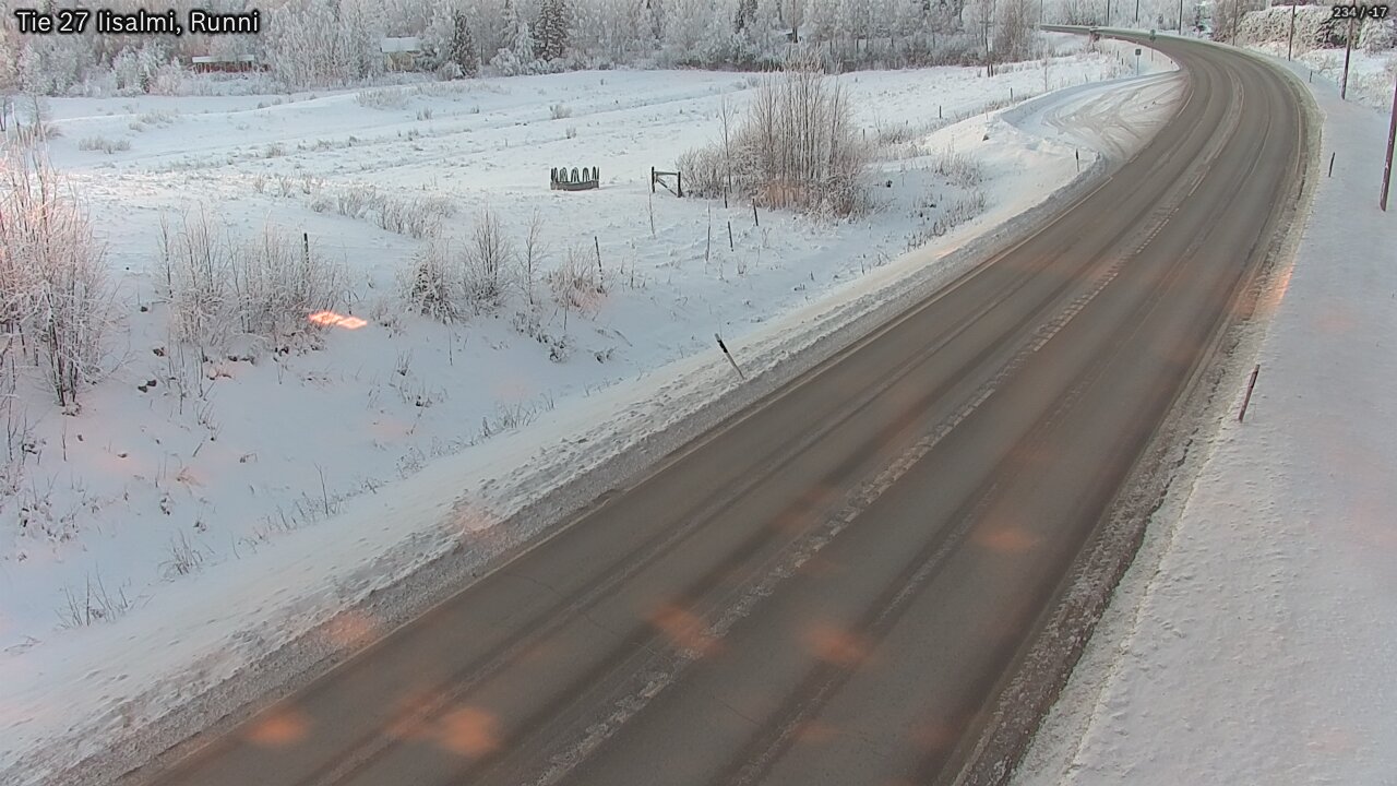 Weather Camera Image Road 27 Iisalmi, Runni, Iisalmi, Pohjois-Savo