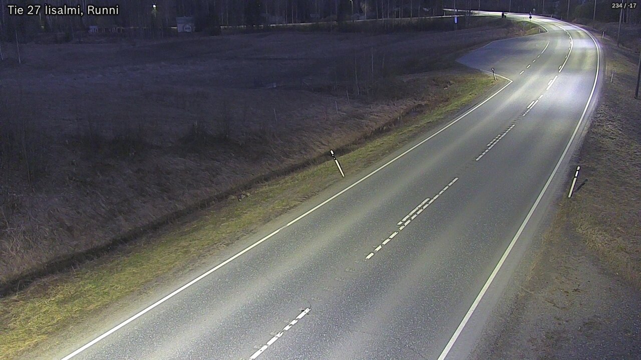 Weather Camera Image Road 27 Iisalmi, Runni, Iisalmi, Pohjois-Savo