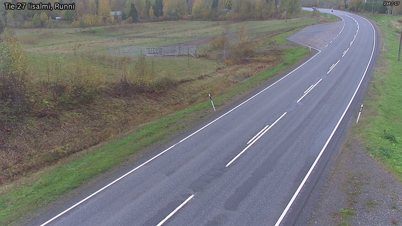 Weather Camera Image Väg 27 Idensalmi, Runni, Iisalmi, Pohjois-Savo