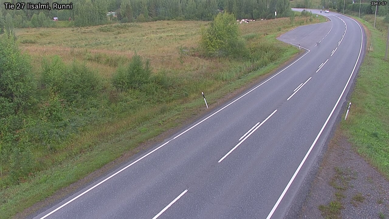 Weather Camera Image Väg 27 Idensalmi, Runni, Iisalmi, Pohjois-Savo