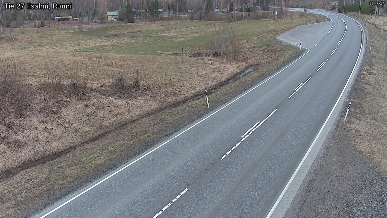 Weather Camera Image Road 27 Iisalmi, Runni, Iisalmi, Pohjois-Savo