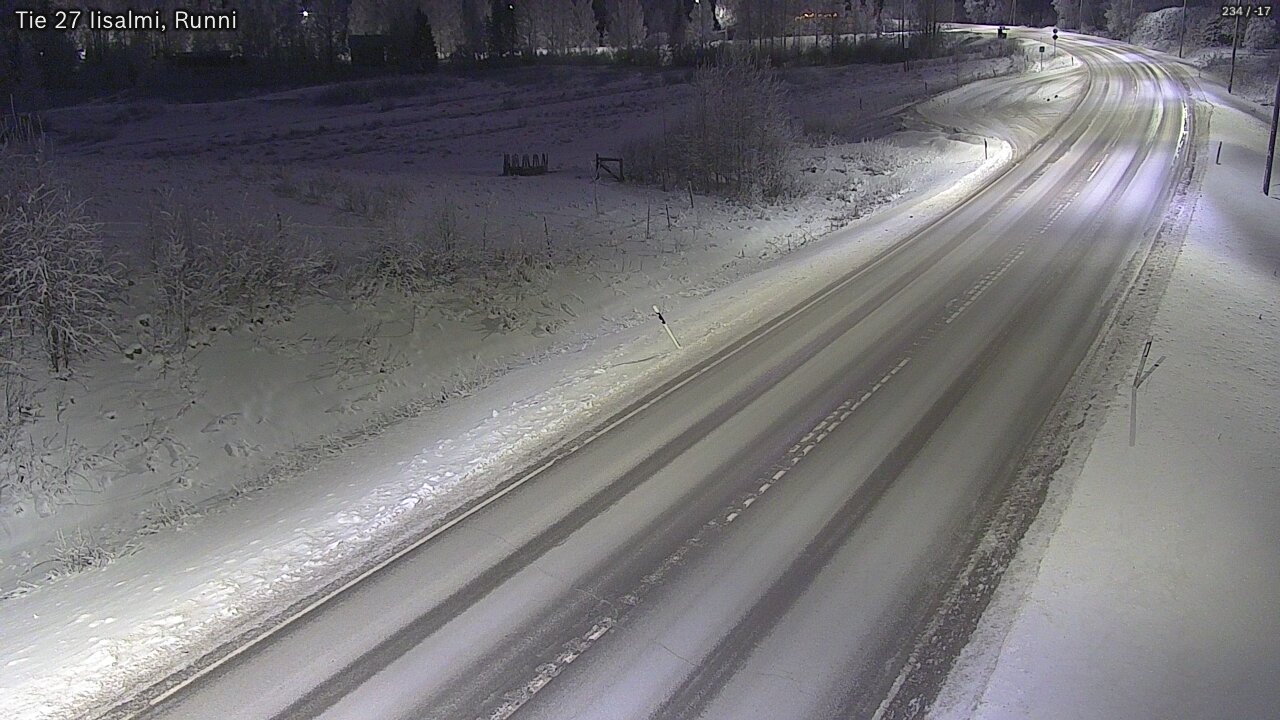 Weather Camera Image Road 27 Iisalmi, Runni, Iisalmi, Pohjois-Savo