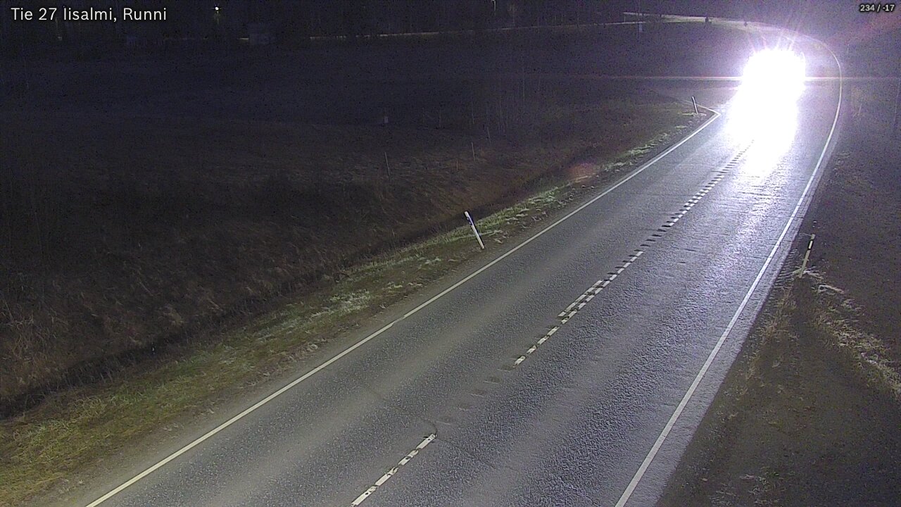 Weather Camera Image Road 27 Iisalmi, Runni, Iisalmi, Pohjois-Savo