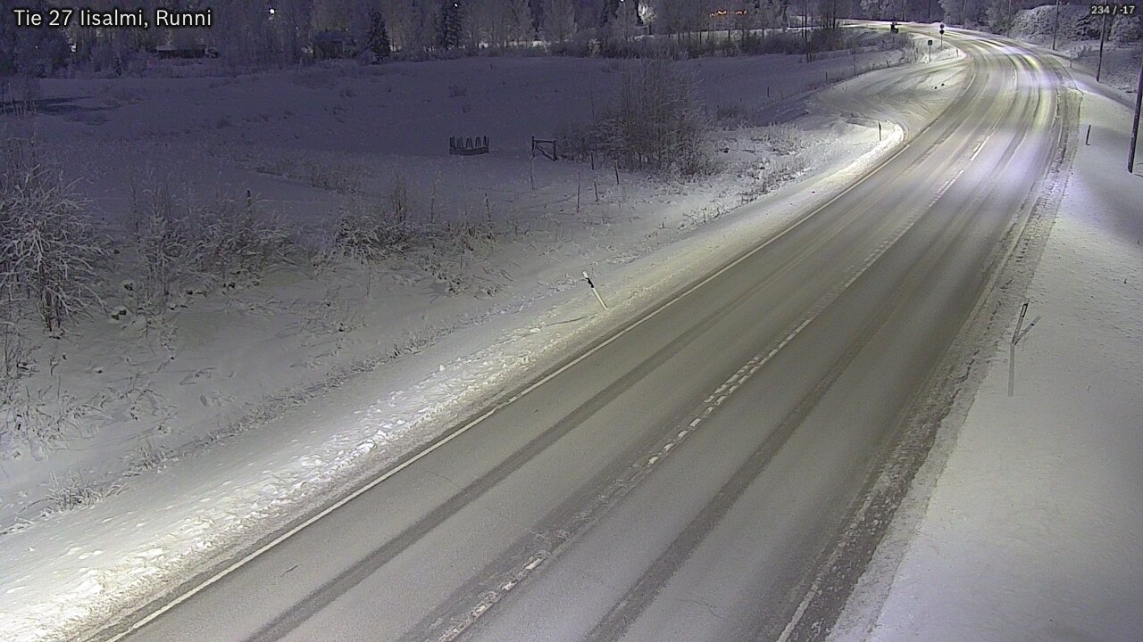 Weather Camera Image Road 27 Iisalmi, Runni, Iisalmi, Pohjois-Savo