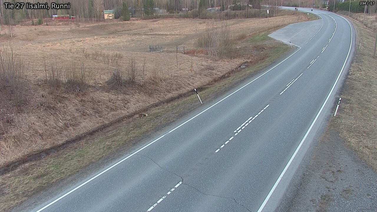 Weather Camera Image Väg 27 Idensalmi, Runni, Iisalmi, Pohjois-Savo