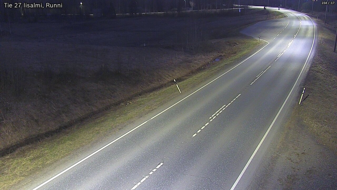 Weather Camera Image Road 27 Iisalmi, Runni, Iisalmi, Pohjois-Savo