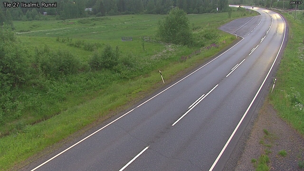 Weather Camera Image Road 27 Iisalmi, Runni, Iisalmi, Pohjois-Savo