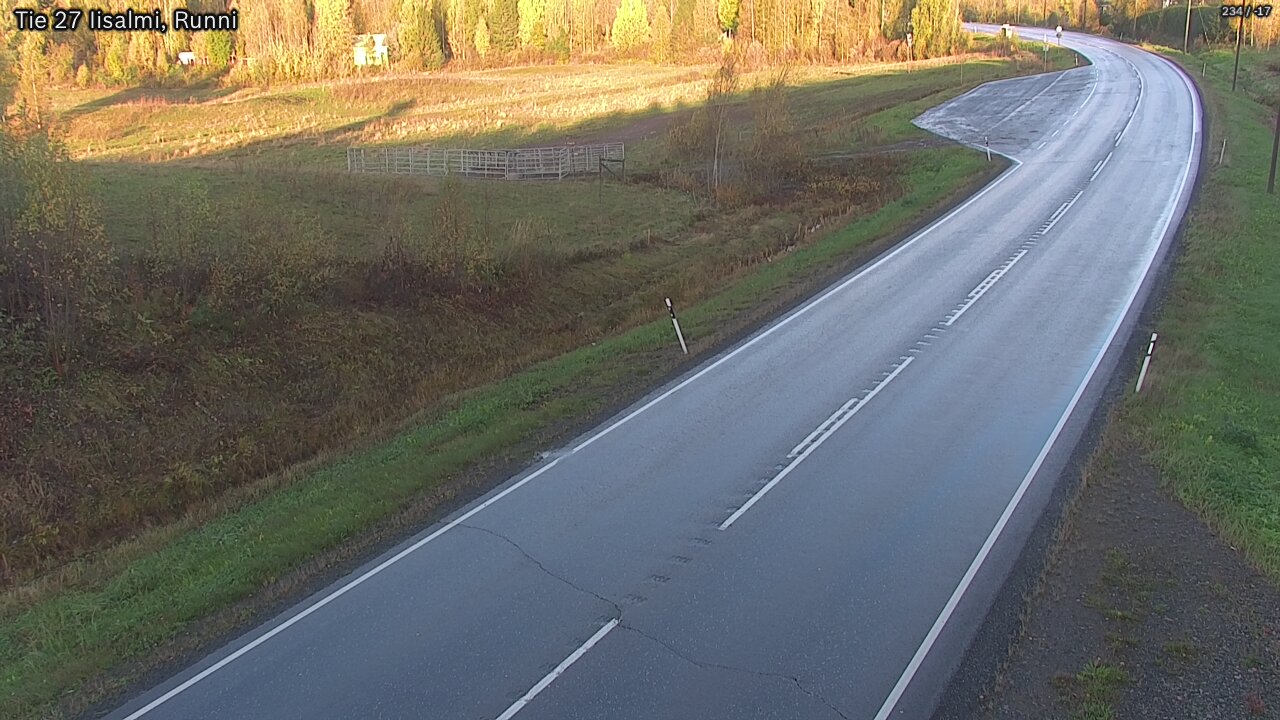 Weather Camera Image Väg 27 Idensalmi, Runni, Iisalmi, Pohjois-Savo