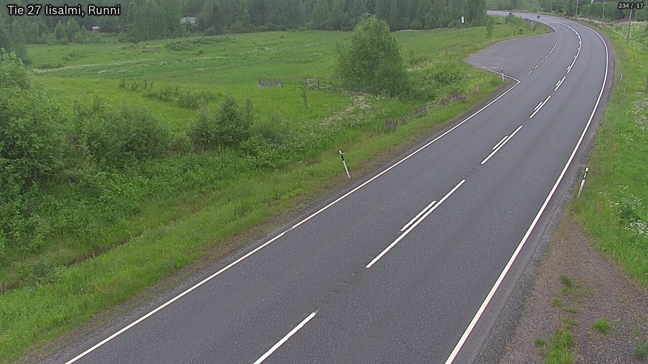 Weather Camera Image Road 27 Iisalmi, Runni, Iisalmi, Pohjois-Savo