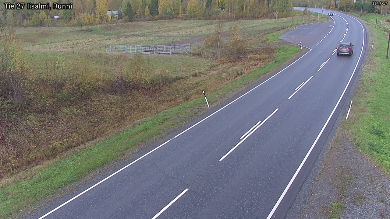 Weather Camera Image Väg 27 Idensalmi, Runni, Iisalmi, Pohjois-Savo