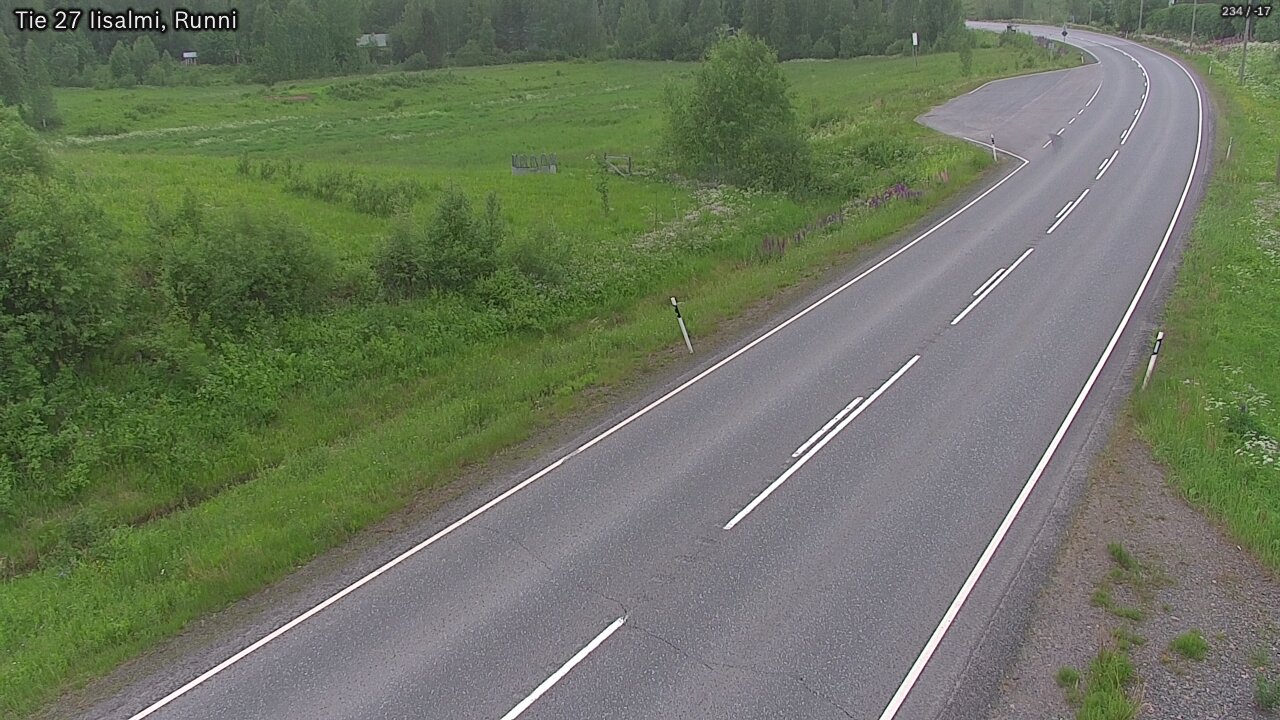 Weather Camera Image Road 27 Iisalmi, Runni, Iisalmi, Pohjois-Savo