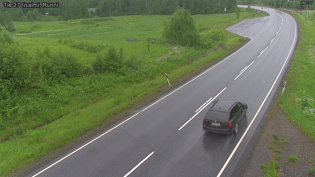 Weather Camera Image Väg 27 Idensalmi, Runni, Iisalmi, Pohjois-Savo