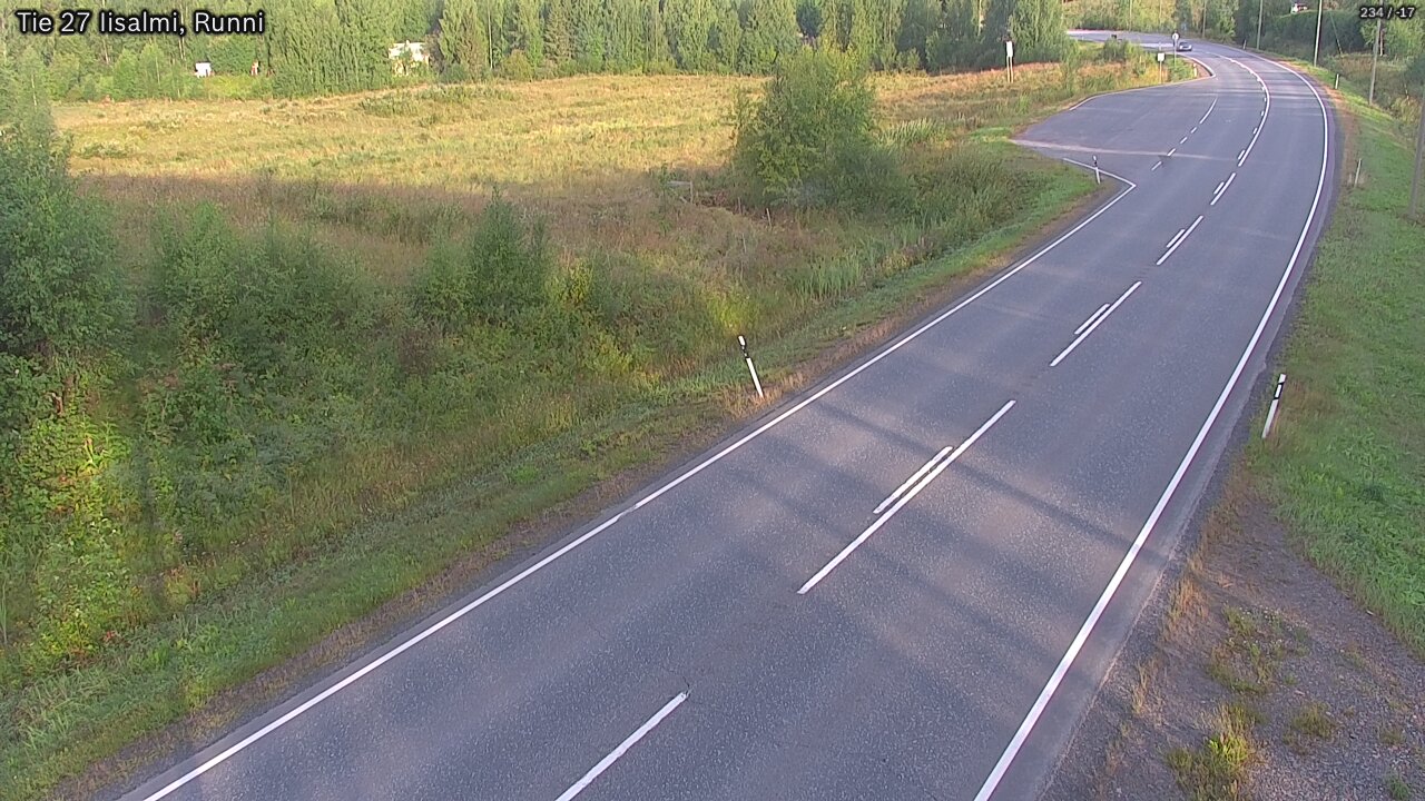 Weather Camera Image Väg 27 Idensalmi, Runni, Iisalmi, Pohjois-Savo