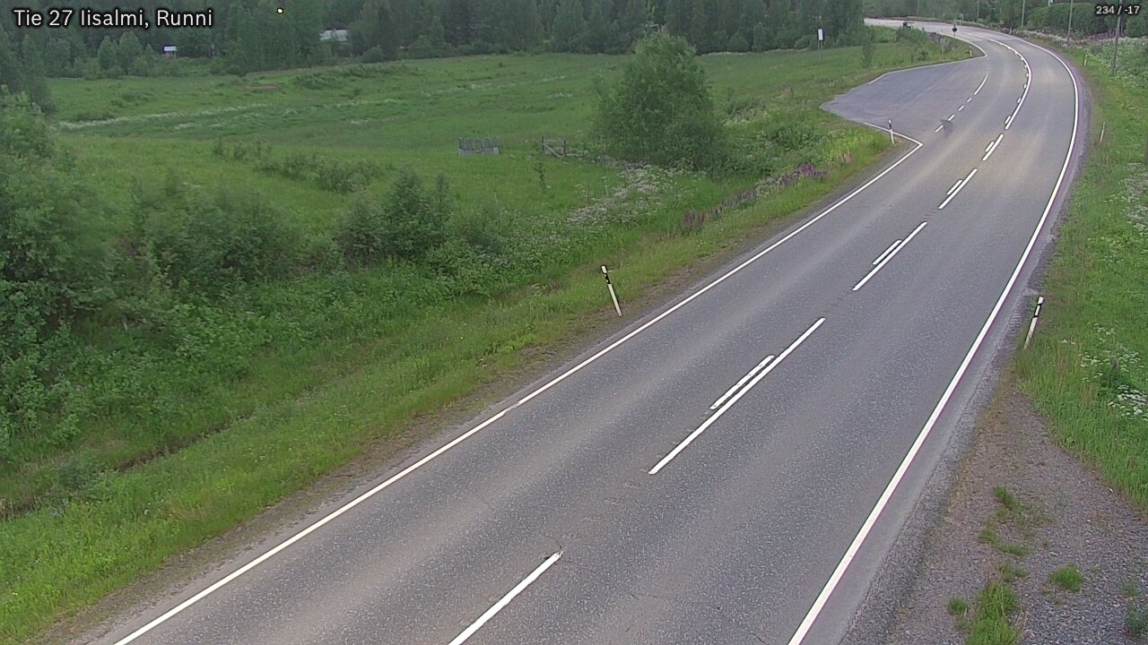 Weather Camera Image Road 27 Iisalmi, Runni, Iisalmi, Pohjois-Savo