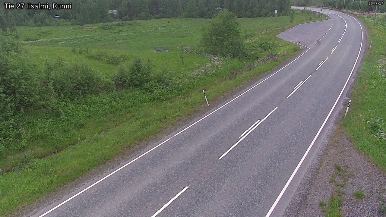 Weather Camera Image Road 27 Iisalmi, Runni, Iisalmi, Pohjois-Savo