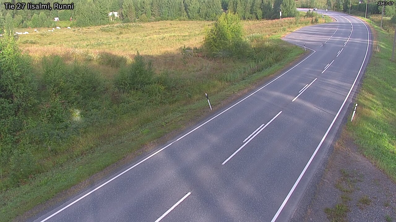 Weather Camera Image Väg 27 Idensalmi, Runni, Iisalmi, Pohjois-Savo