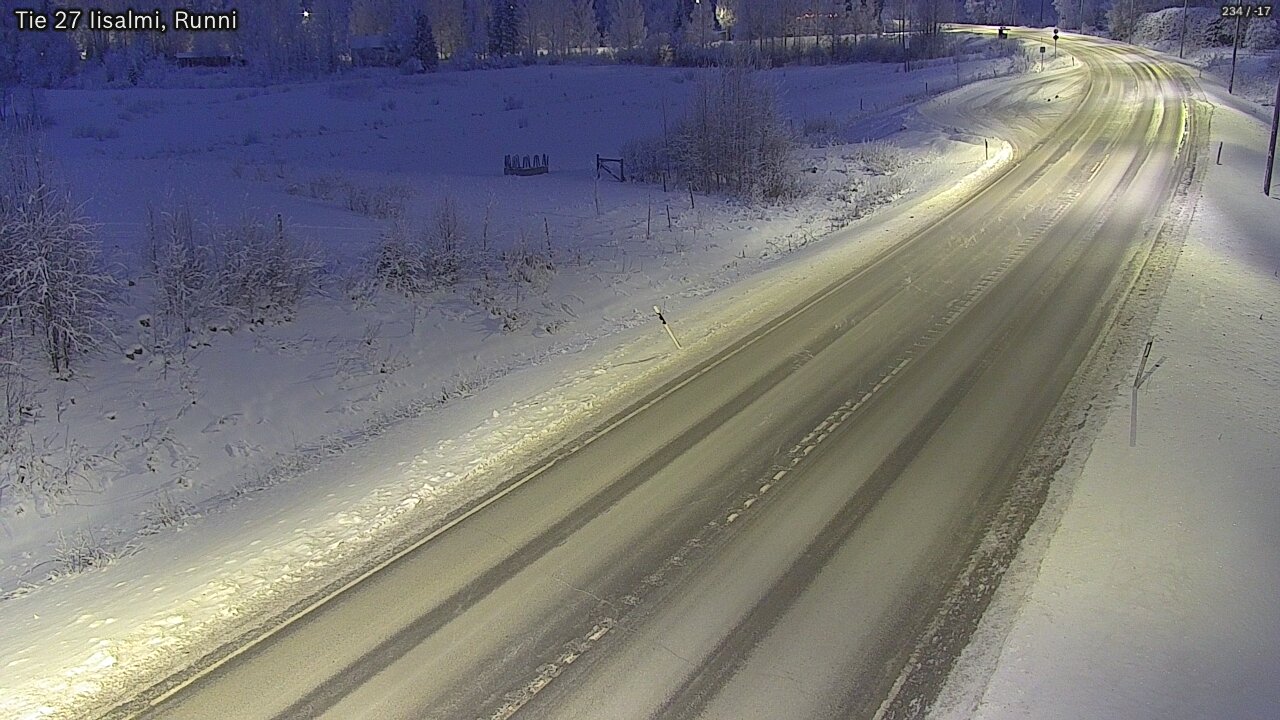Weather Camera Image Road 27 Iisalmi, Runni, Iisalmi, Pohjois-Savo