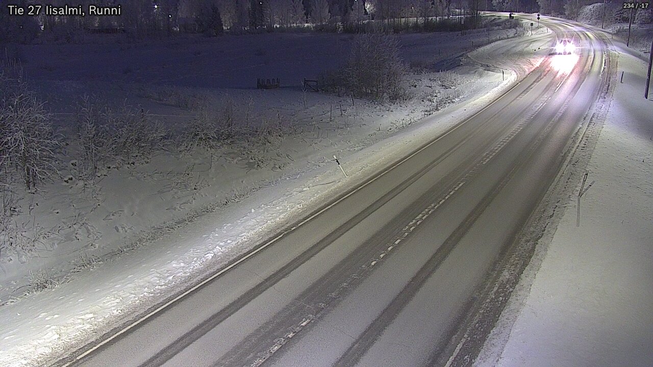 Weather Camera Image Road 27 Iisalmi, Runni, Iisalmi, Pohjois-Savo