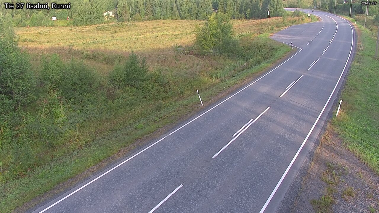 Weather Camera Image Väg 27 Idensalmi, Runni, Iisalmi, Pohjois-Savo
