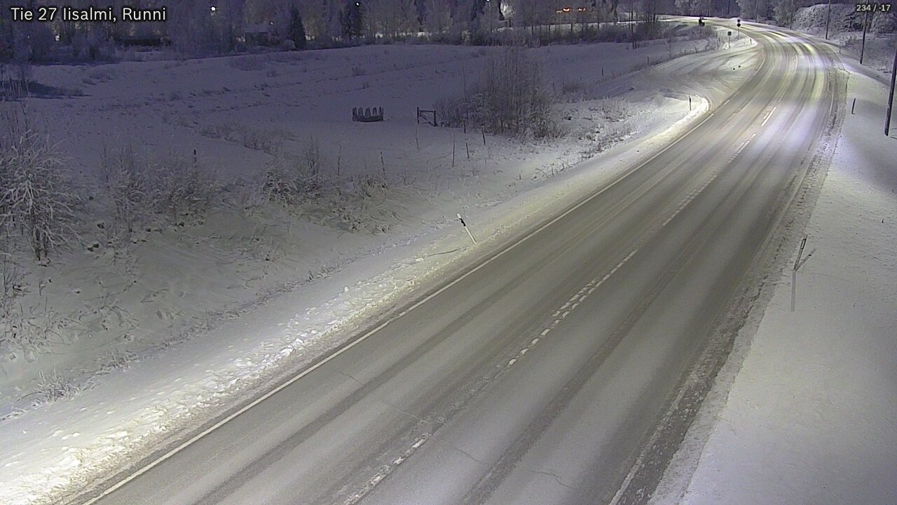 Weather Camera Image Road 27 Iisalmi, Runni, Iisalmi, Pohjois-Savo