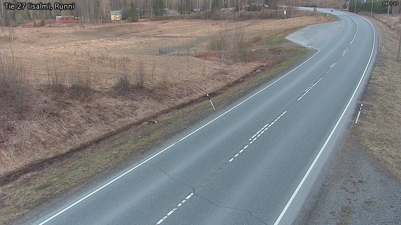 Weather Camera Image Väg 27 Idensalmi, Runni, Iisalmi, Pohjois-Savo