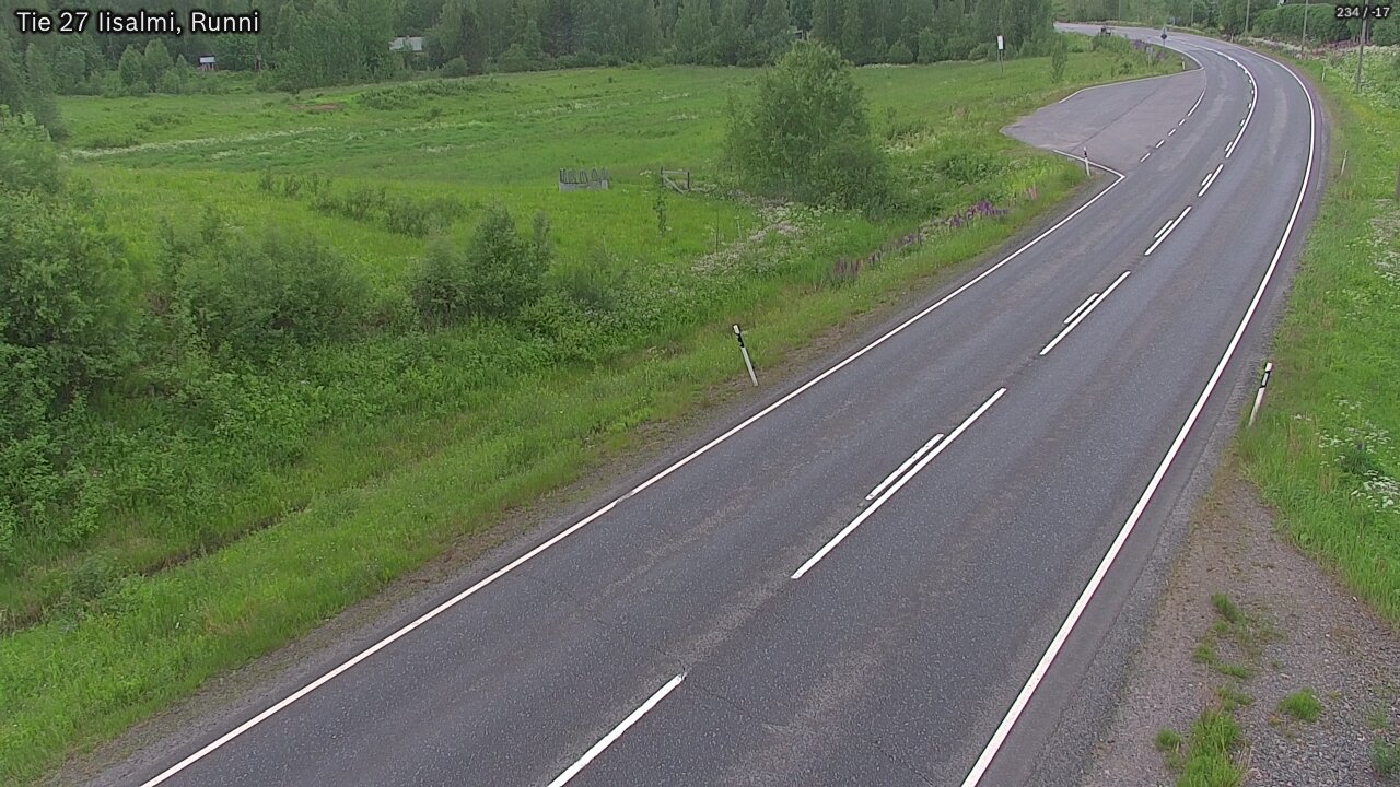 Weather Camera Image Road 27 Iisalmi, Runni, Iisalmi, Pohjois-Savo