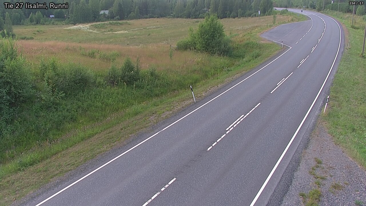 Weather Camera Image Road 27 Iisalmi, Runni, Iisalmi, Pohjois-Savo