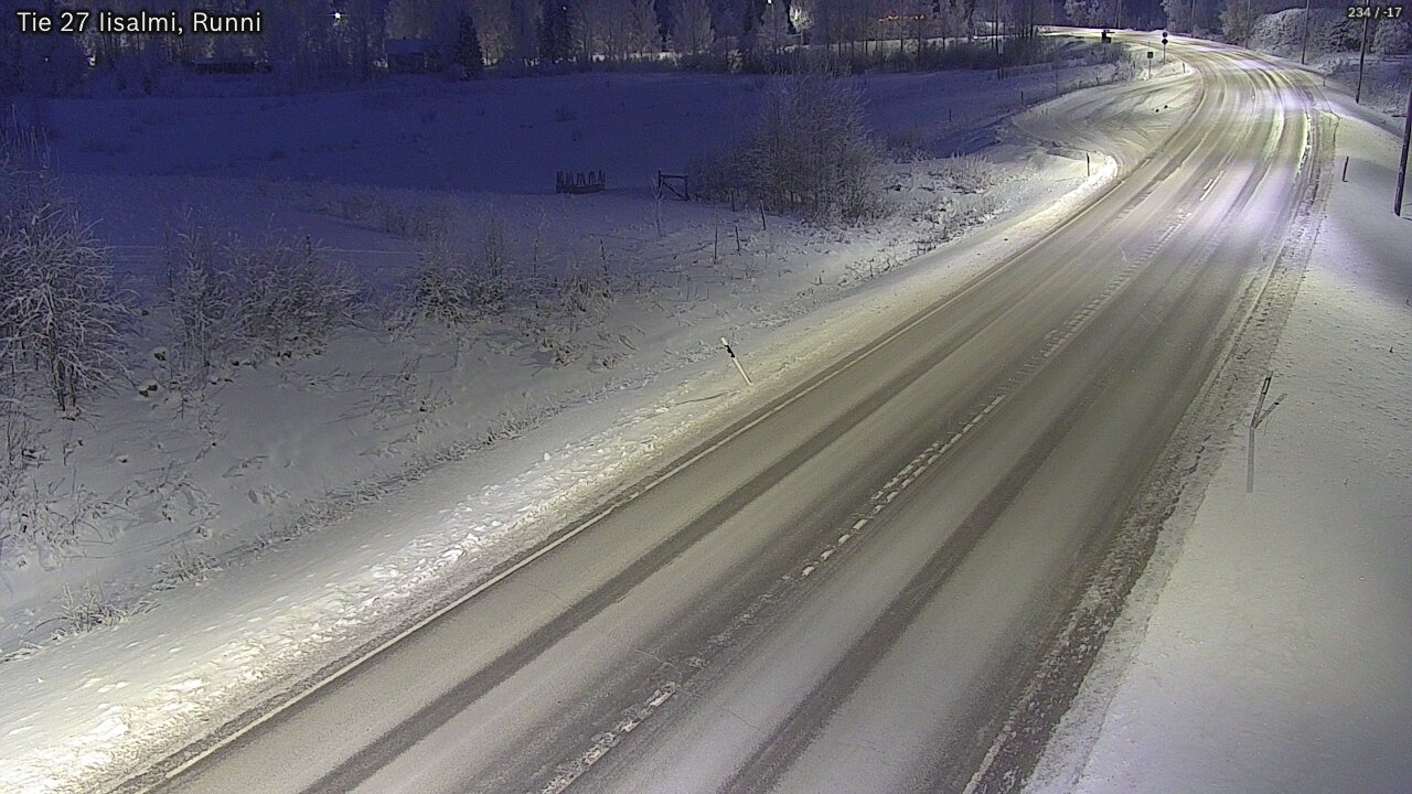 Weather Camera Image Road 27 Iisalmi, Runni, Iisalmi, Pohjois-Savo