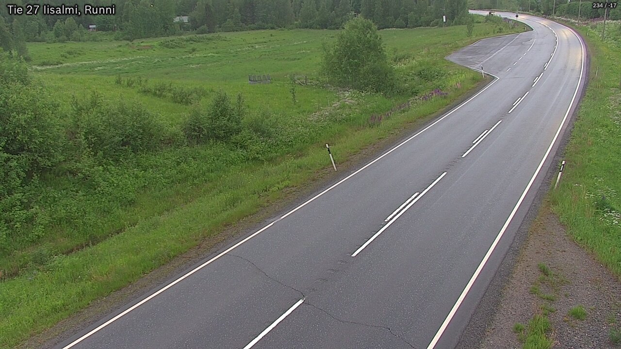 Weather Camera Image Road 27 Iisalmi, Runni, Iisalmi, Pohjois-Savo