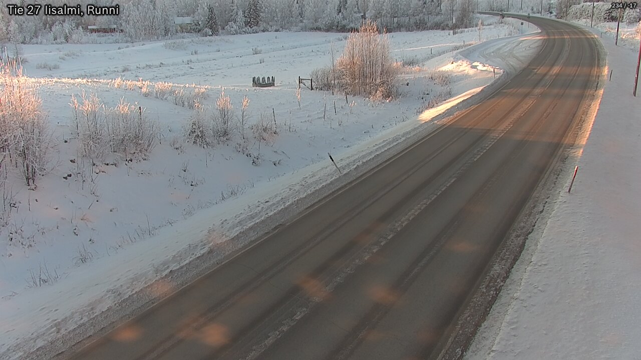 Weather Camera Image Road 27 Iisalmi, Runni, Iisalmi, Pohjois-Savo