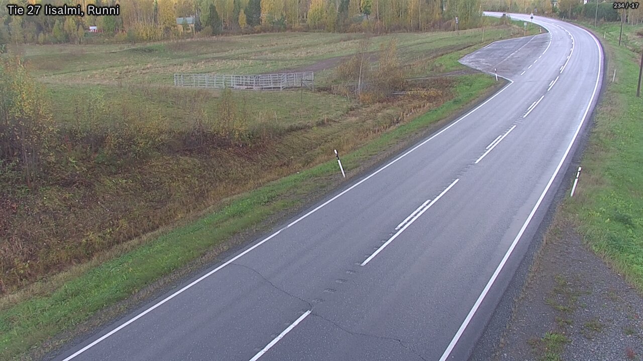 Weather Camera Image Väg 27 Idensalmi, Runni, Iisalmi, Pohjois-Savo