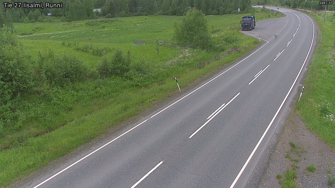 Weather Camera Image Road 27 Iisalmi, Runni, Iisalmi, Pohjois-Savo