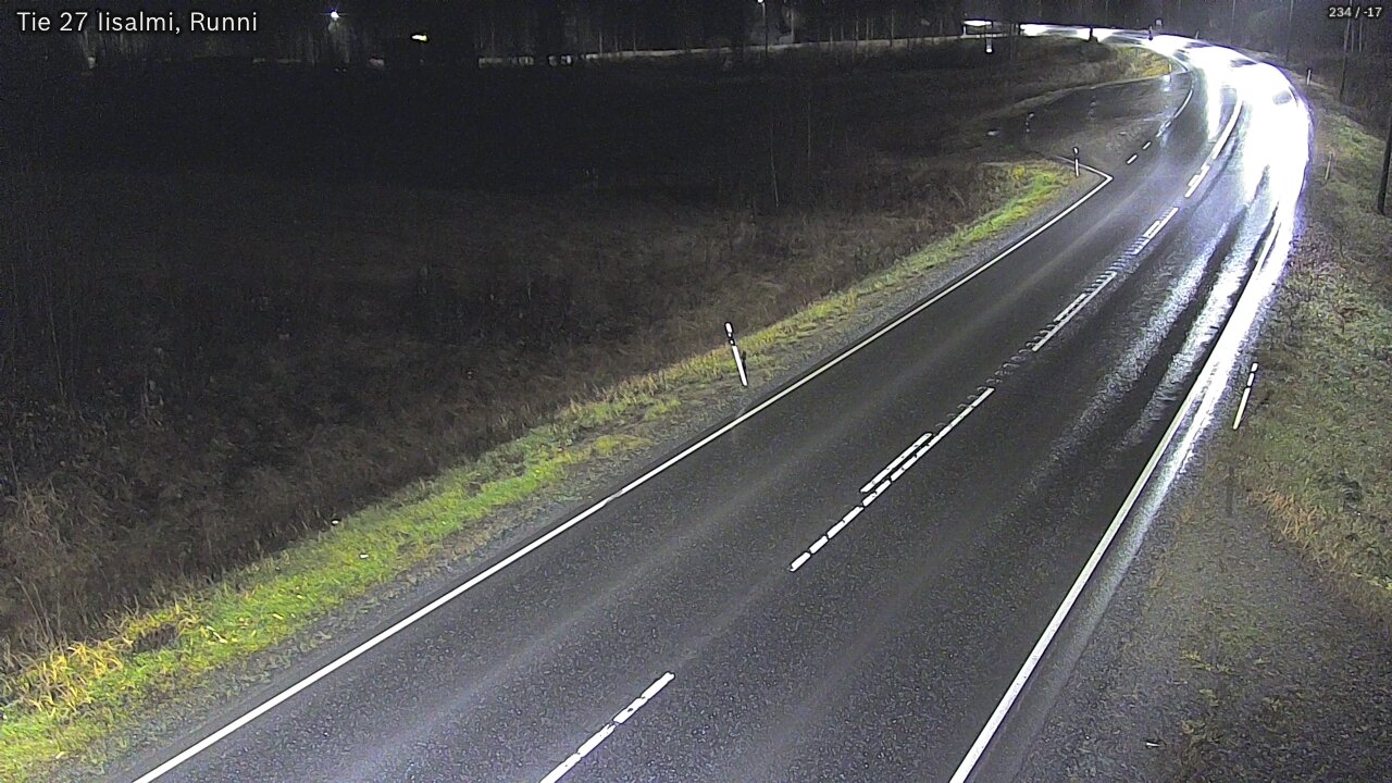 Weather Camera Image Road 27 Iisalmi, Runni, Iisalmi, Pohjois-Savo