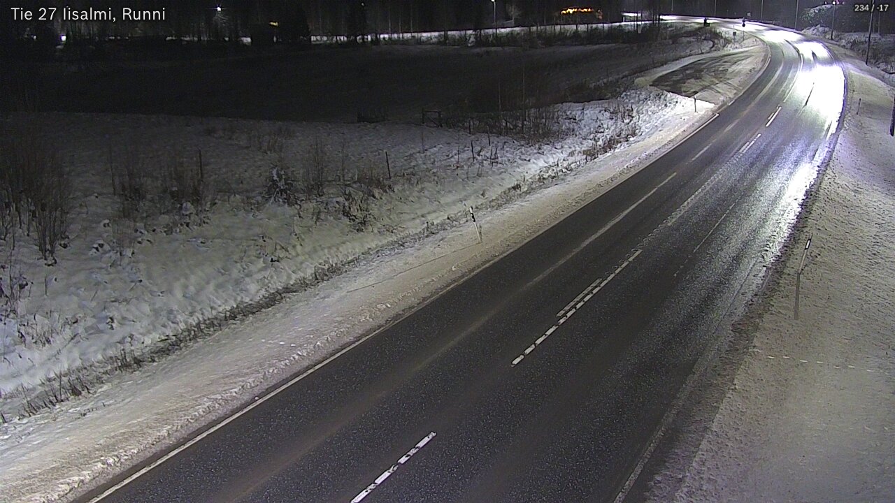 Weather Camera Image Väg 27 Idensalmi, Runni, Iisalmi, Pohjois-Savo