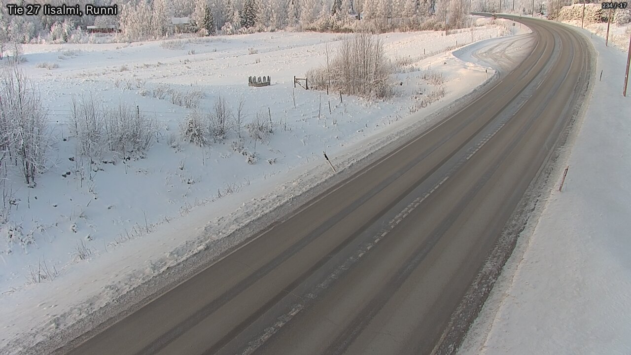 Weather Camera Image Road 27 Iisalmi, Runni, Iisalmi, Pohjois-Savo