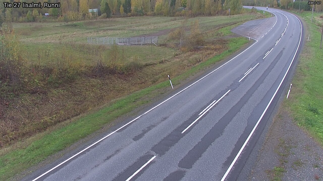 Weather Camera Image Väg 27 Idensalmi, Runni, Iisalmi, Pohjois-Savo