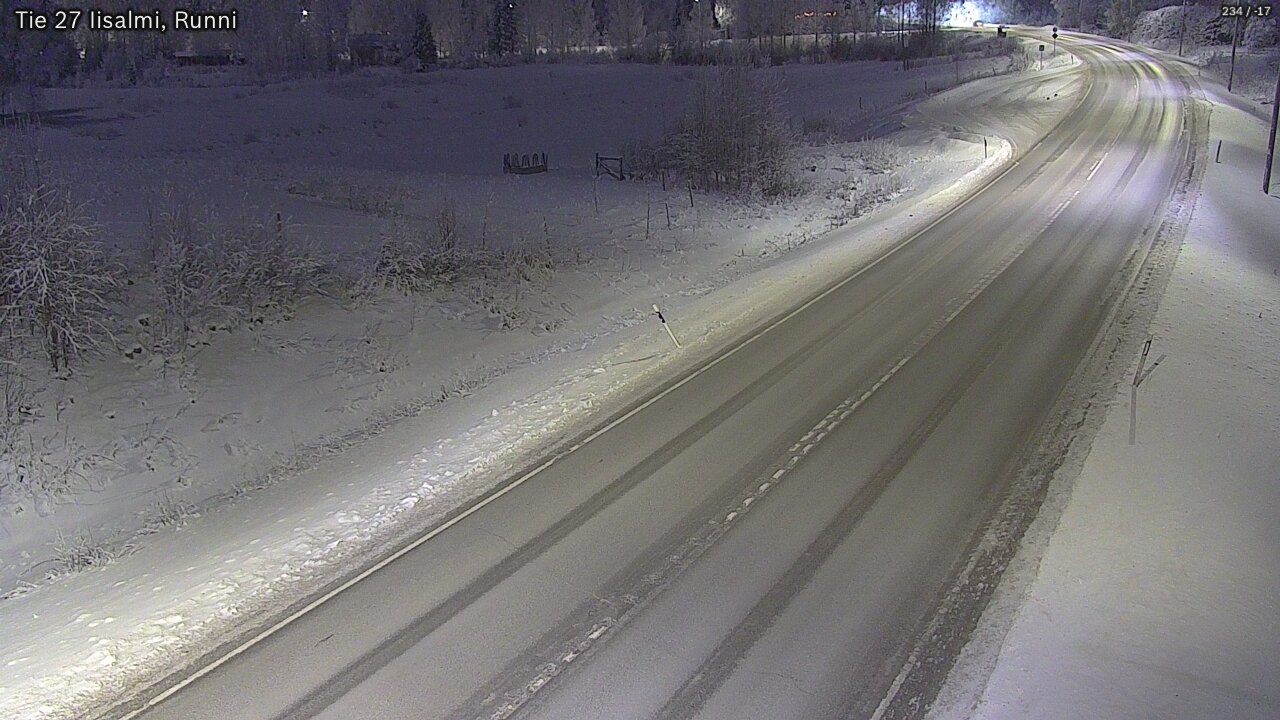 Weather Camera Image Road 27 Iisalmi, Runni, Iisalmi, Pohjois-Savo
