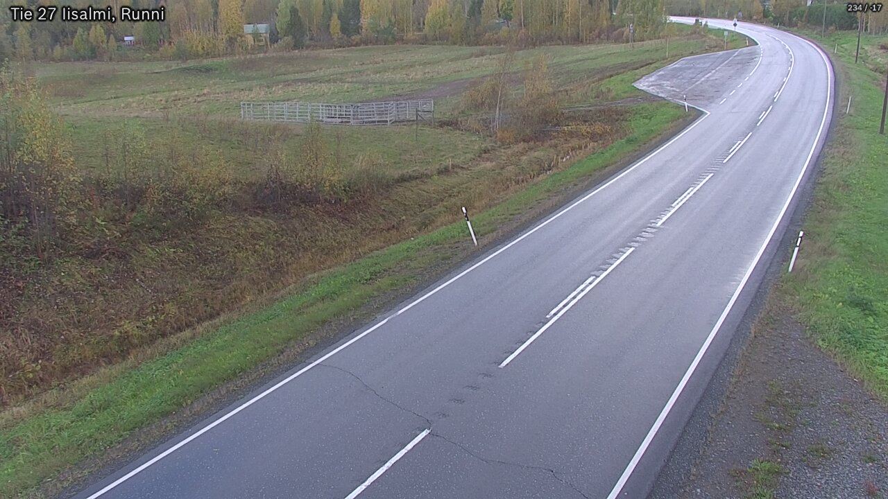 Weather Camera Image Väg 27 Idensalmi, Runni, Iisalmi, Pohjois-Savo
