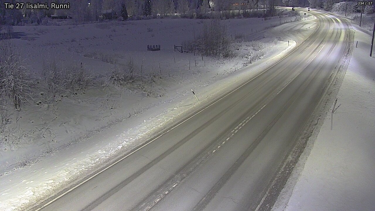 Weather Camera Image Road 27 Iisalmi, Runni, Iisalmi, Pohjois-Savo