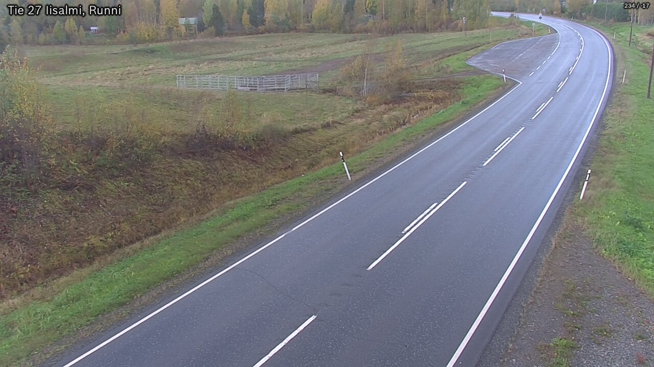 Weather Camera Image Väg 27 Idensalmi, Runni, Iisalmi, Pohjois-Savo