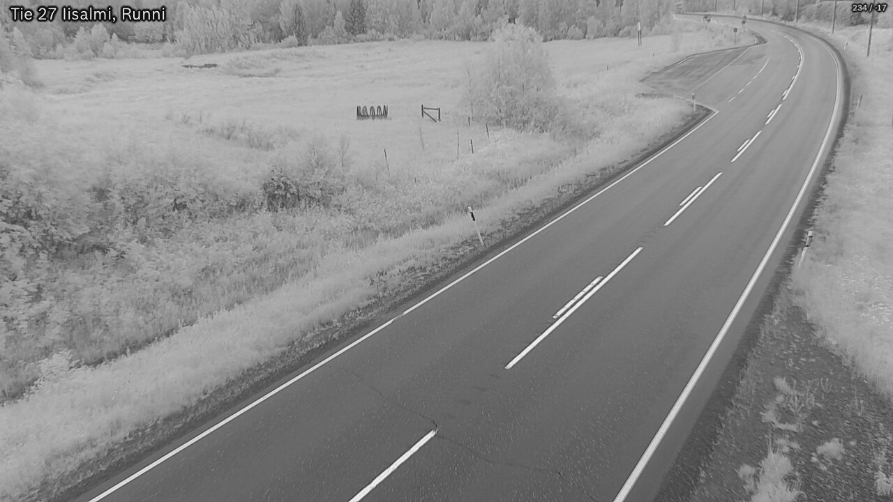 Weather Camera Image Road 27 Iisalmi, Runni, Iisalmi, Pohjois-Savo