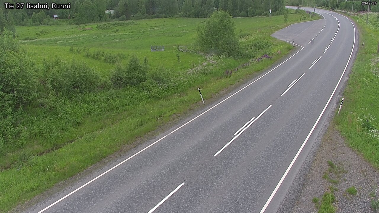 Weather Camera Image Road 27 Iisalmi, Runni, Iisalmi, Pohjois-Savo