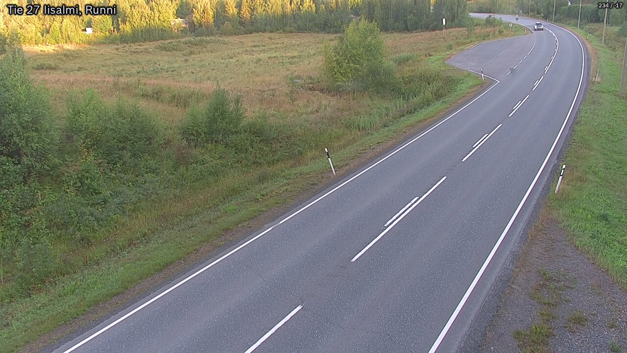 Weather Camera Image Väg 27 Idensalmi, Runni, Iisalmi, Pohjois-Savo