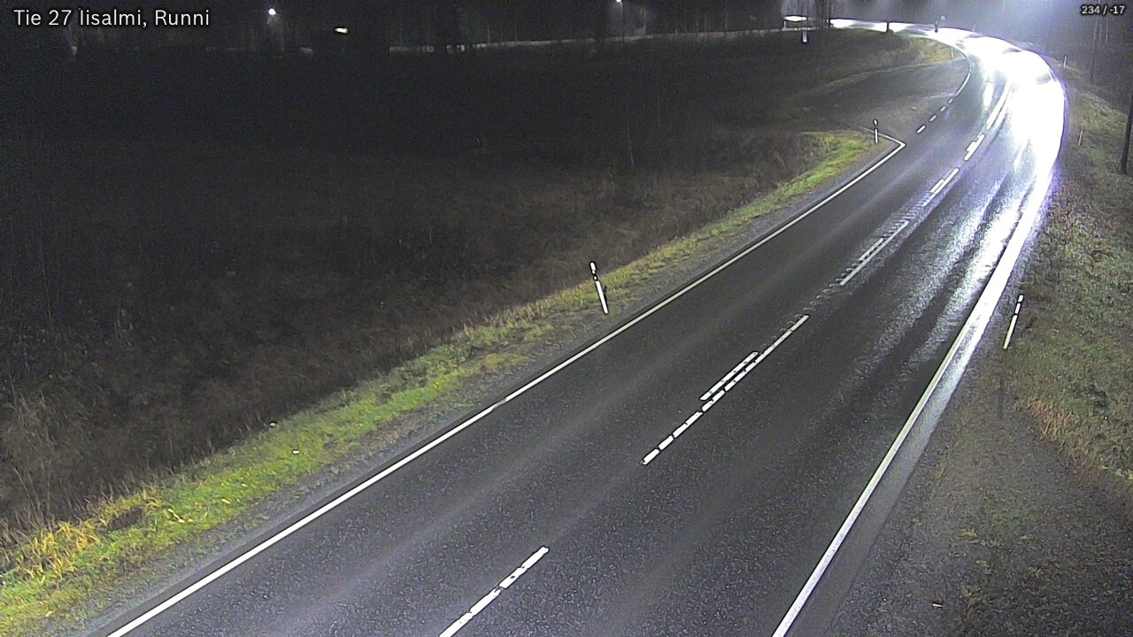 Weather Camera Image Road 27 Iisalmi, Runni, Iisalmi, Pohjois-Savo