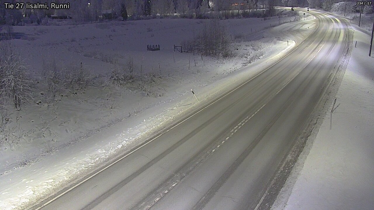 Weather Camera Image Road 27 Iisalmi, Runni, Iisalmi, Pohjois-Savo