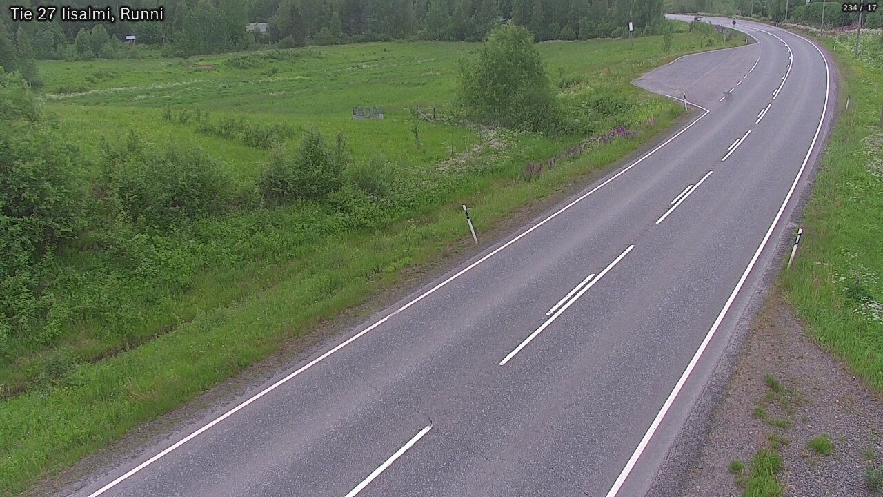 Weather Camera Image Road 27 Iisalmi, Runni, Iisalmi, Pohjois-Savo
