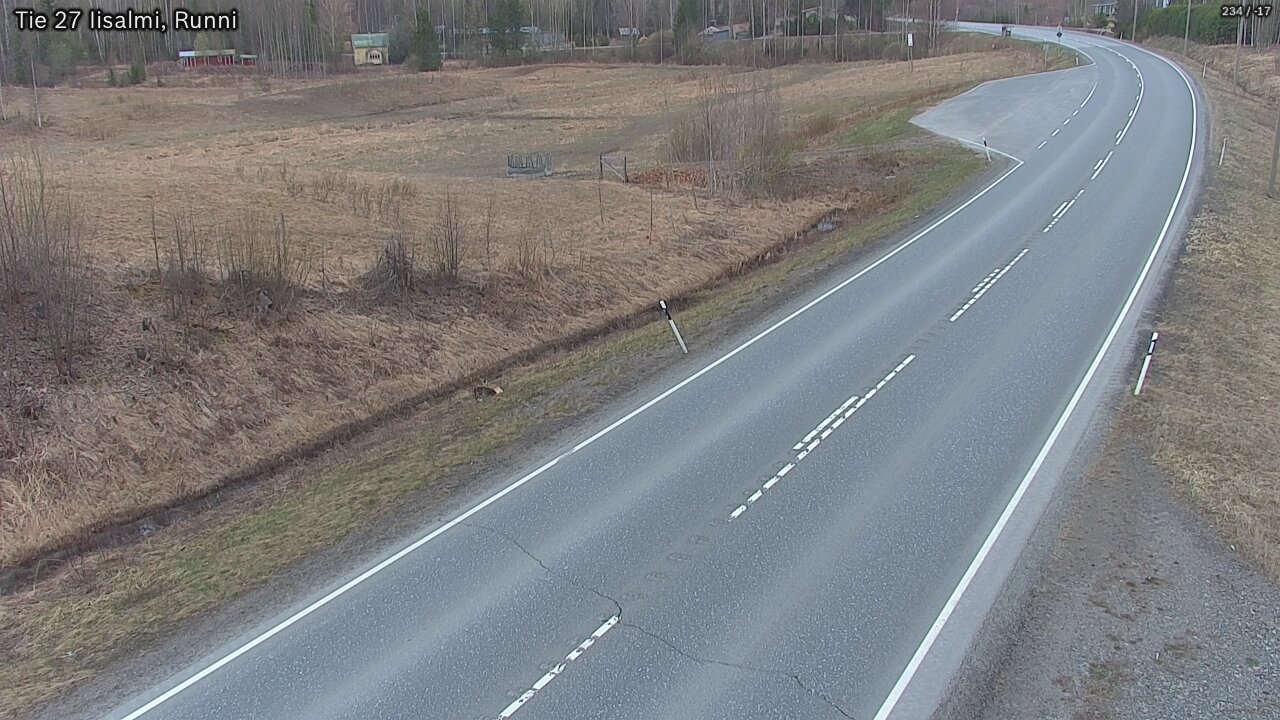 Weather Camera Image Väg 27 Idensalmi, Runni, Iisalmi, Pohjois-Savo